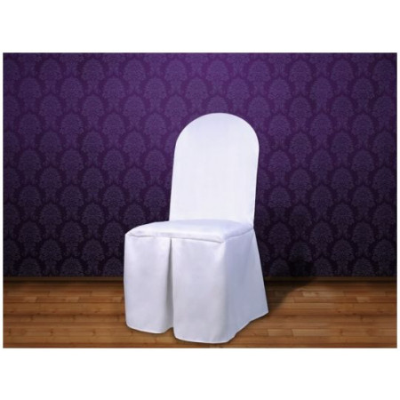 Housse De Chaise En Tissu Blanc