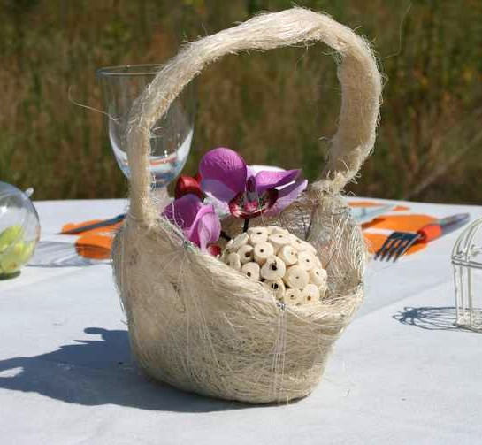 Panier En Sisal Naturel Deco Panier