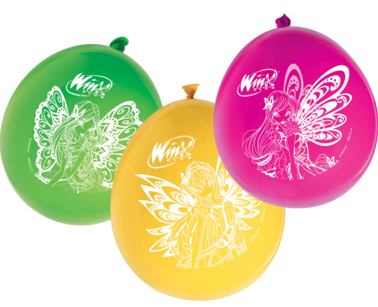 12 Ballons Latex Winx