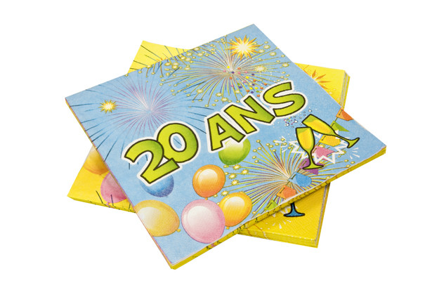 Serviettes Joyeux Anniversaire Ans Serviettes Joyeux Anniversaire Ans