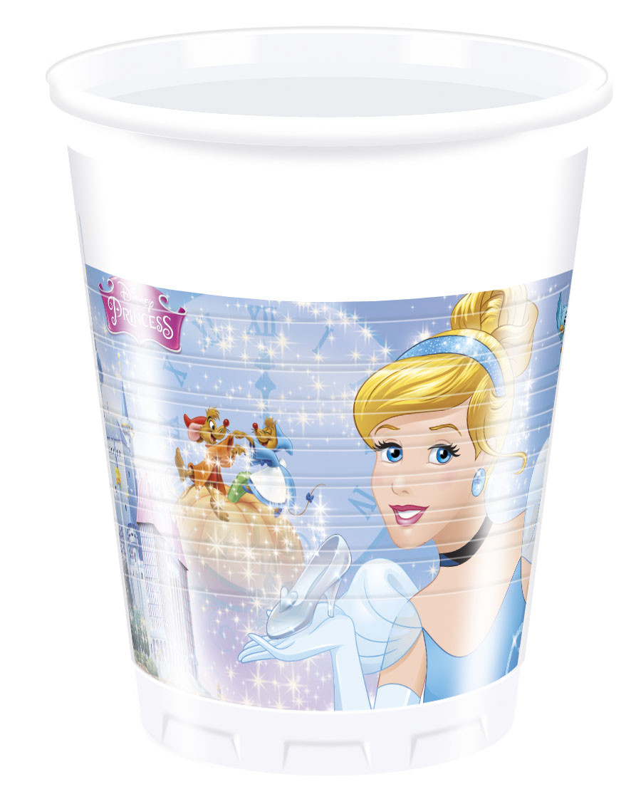 8 Gobelets En Plastique Cl Cendrillon A Prix Casse