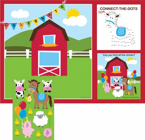 Sets De Table Anniversaire Theme Les Animaux De La Ferme Prix