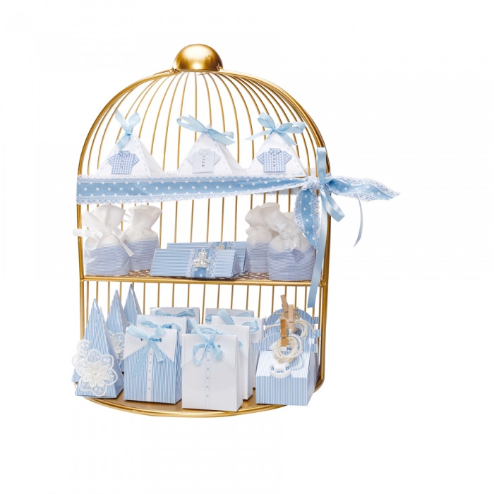 Presentoir Dragees Cage Ouvert Or