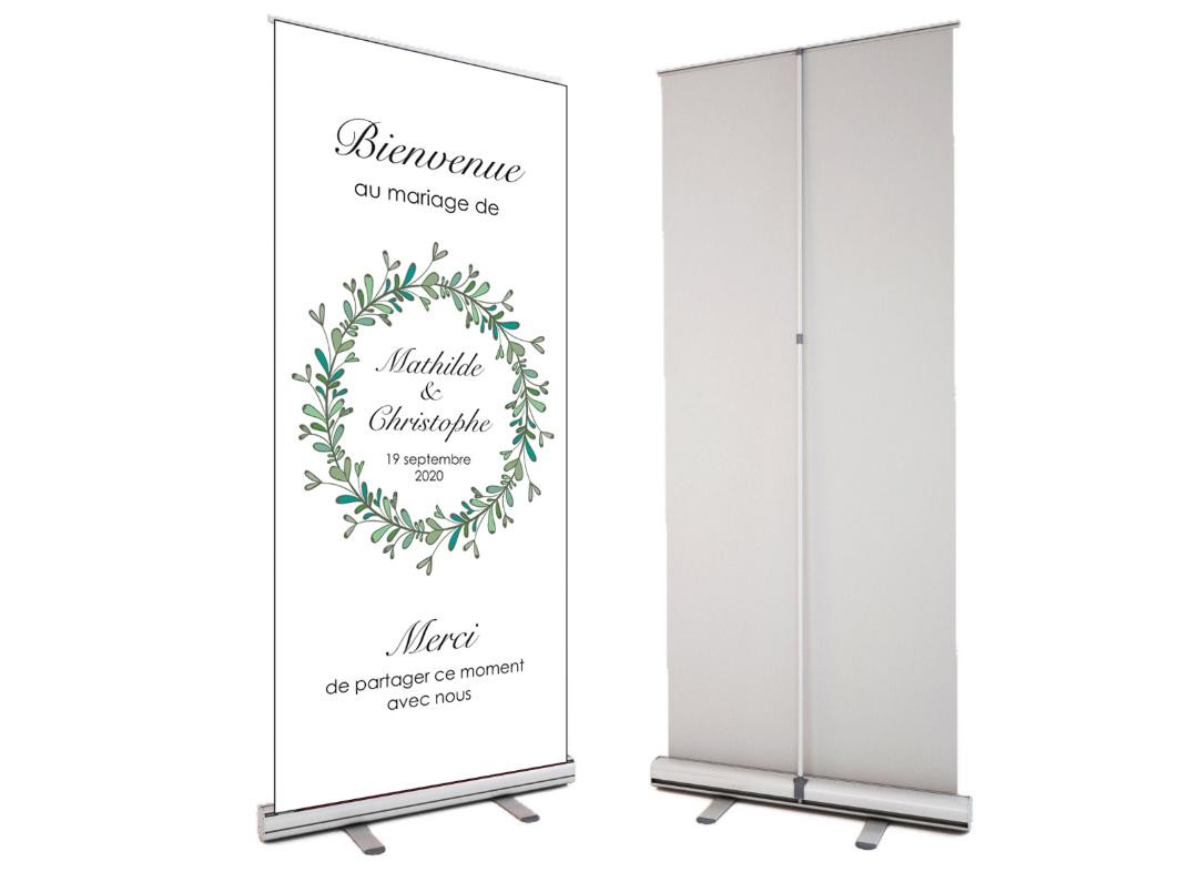 Kakemono Personnalise De Mariage Theme Champetre