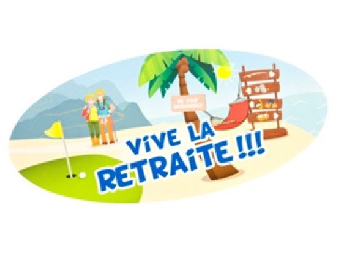 4 Stickers Vive La Retraite